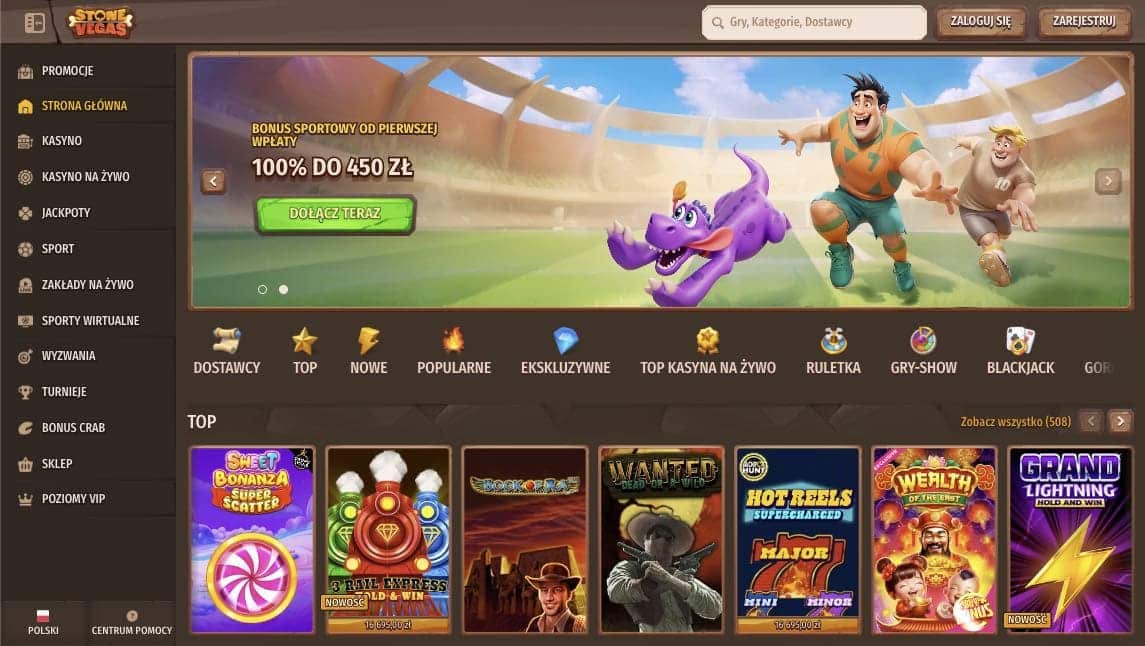 Stonevegas casino Polska