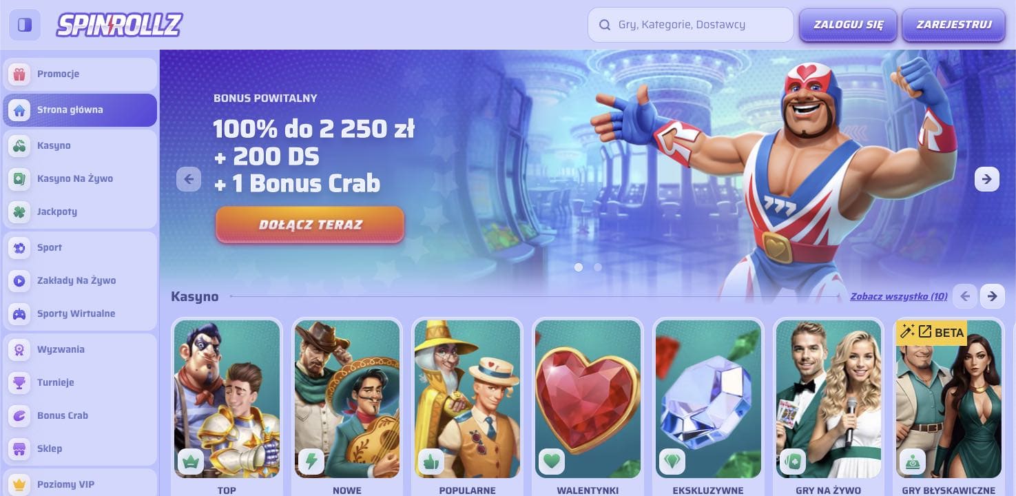 Spinrollz casino Polska