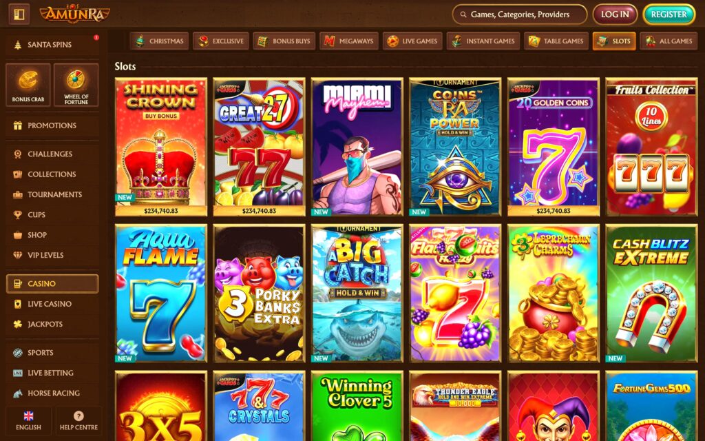 Amunra casino slots