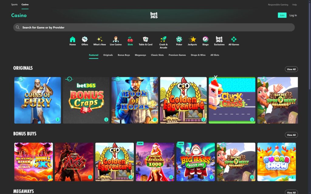 bet365 casino slots