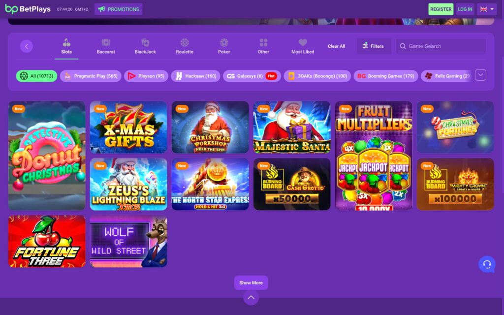 BetPlays casino slots