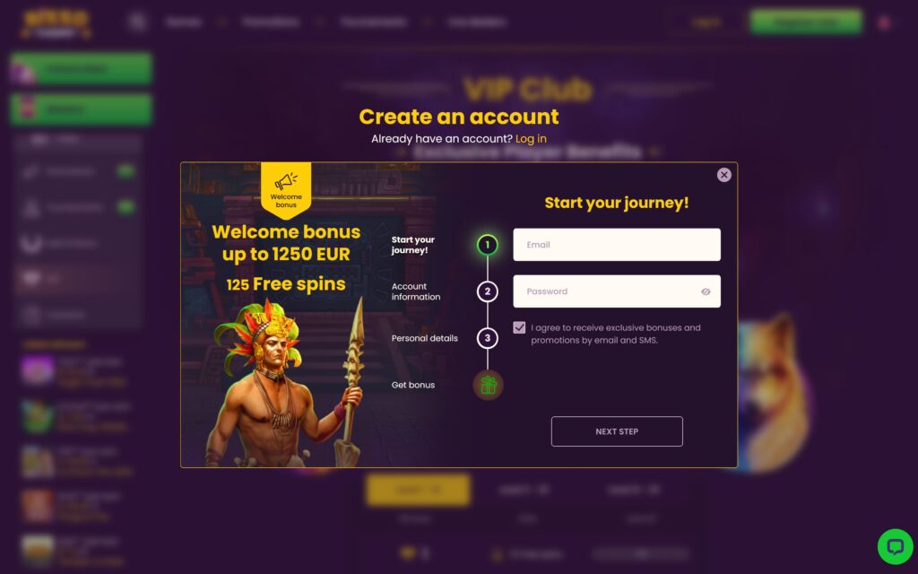 Bizzo casino registration