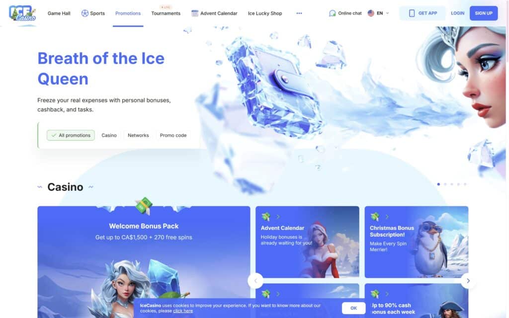 Ice casino bonuses