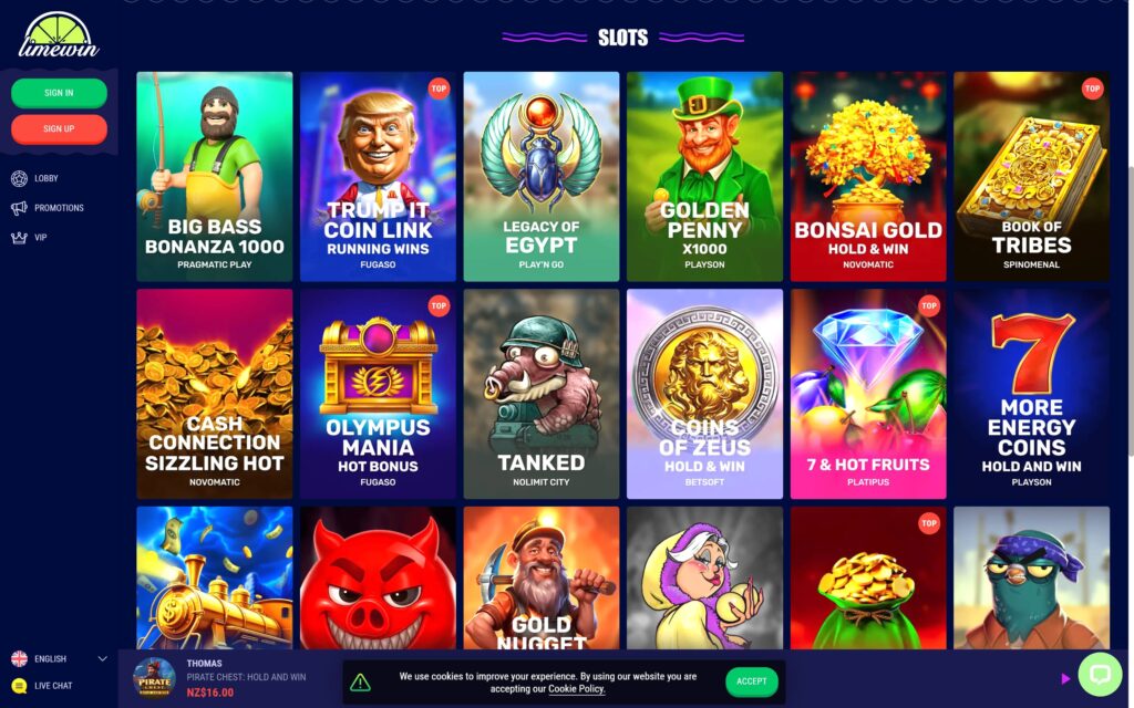 Limewin casino slots