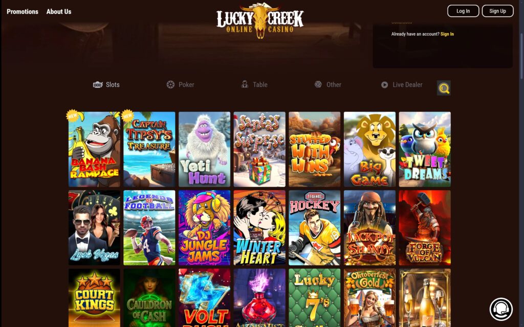 Lucky Creek casino slots