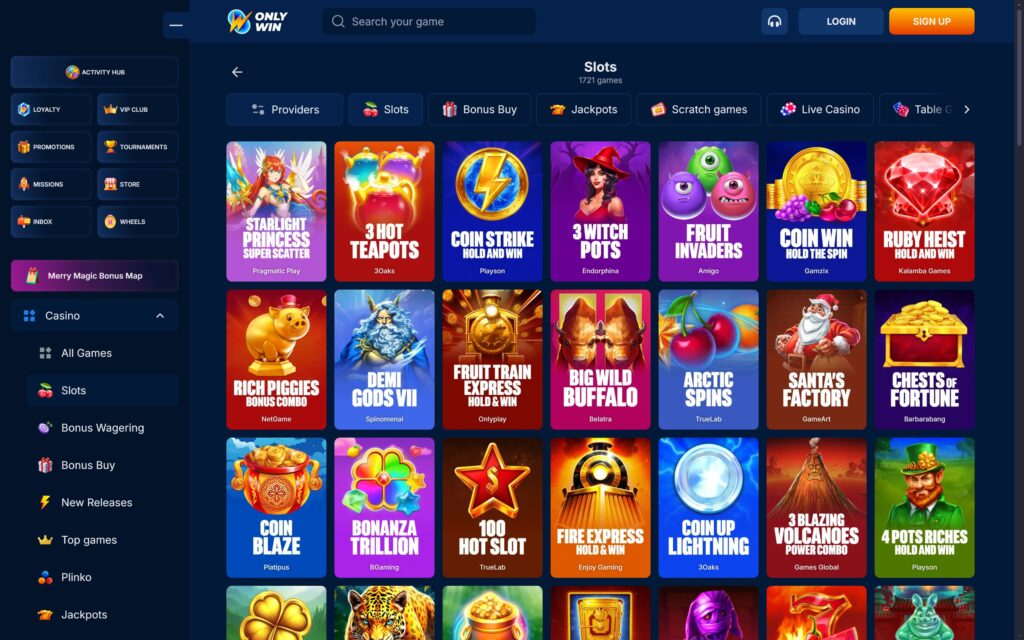 OnlyWin casino slots