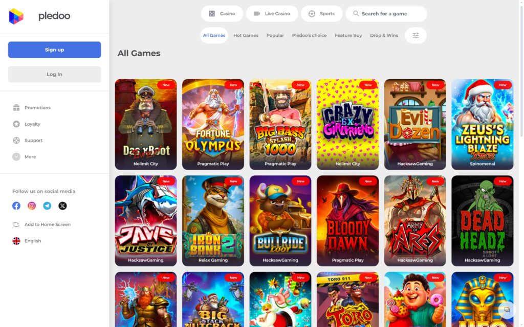 Pledoo casino slots