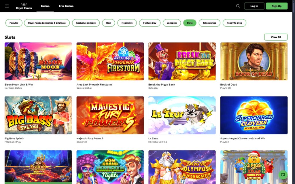 Royal Panda casino slots