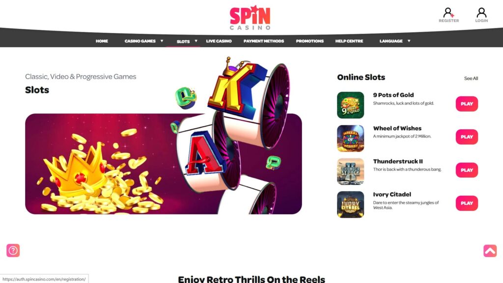 Spin casino slots
