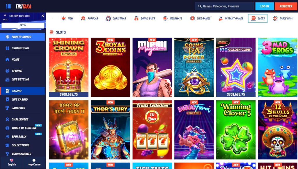 TikiTaka casino slots