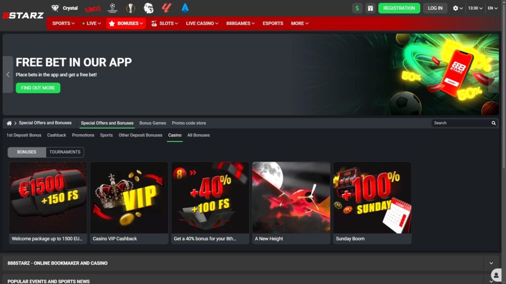 888starz casino bonuses