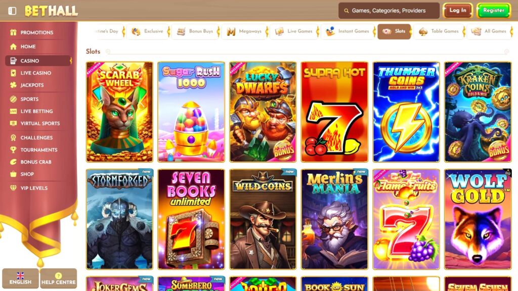 Bethall casino slots
