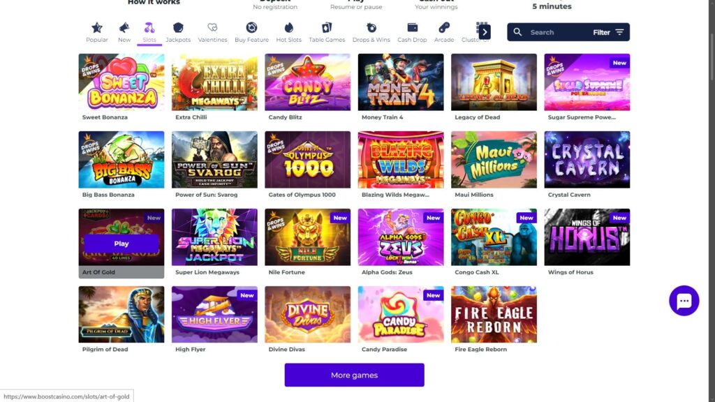 Boost casino slots