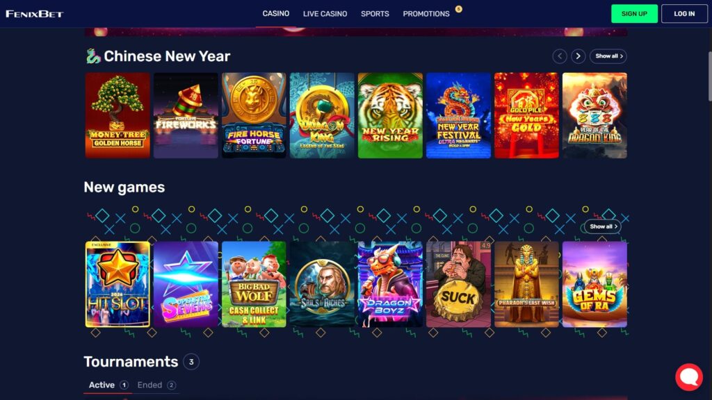 Fenixbet casino slots