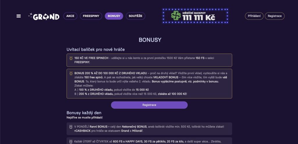 Grandwin casino bonuses