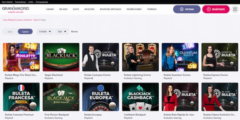 Live dealer casino