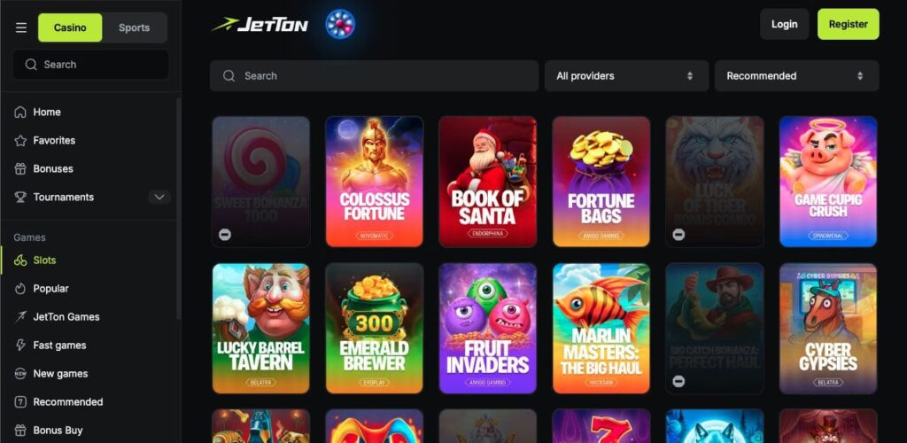 Jetton casino slots