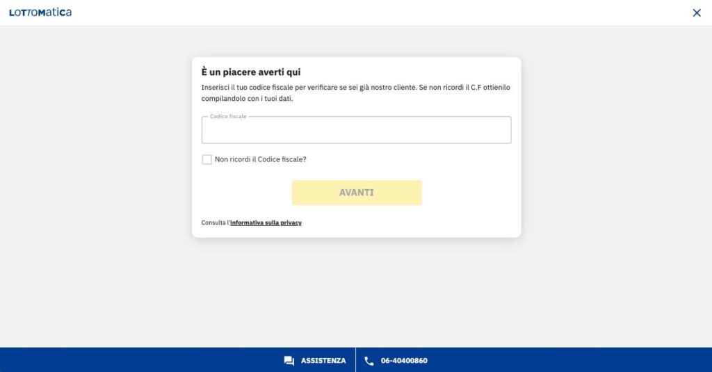 Lottomatica casino registration