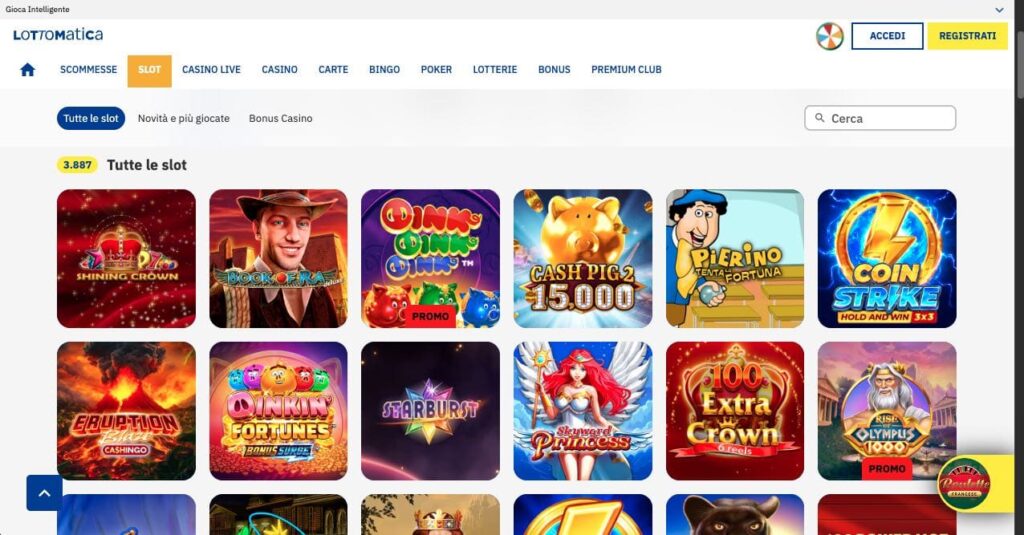 Lottomatica casino slots