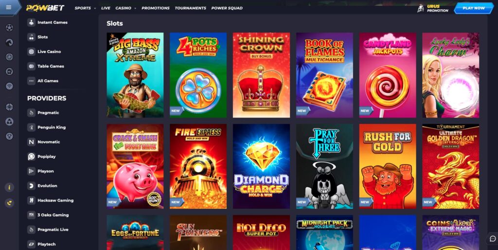Powbet Casino Slots