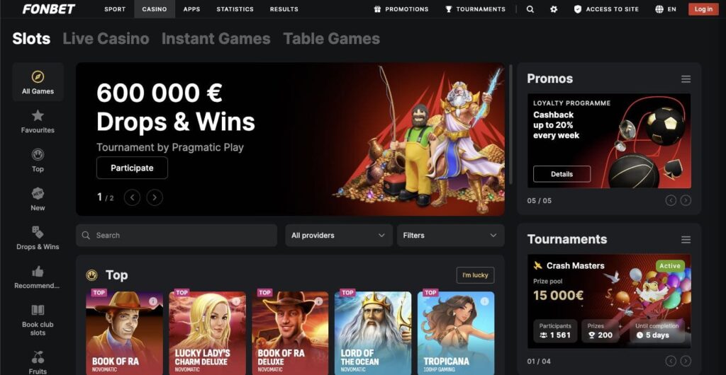 Fonbet casino review