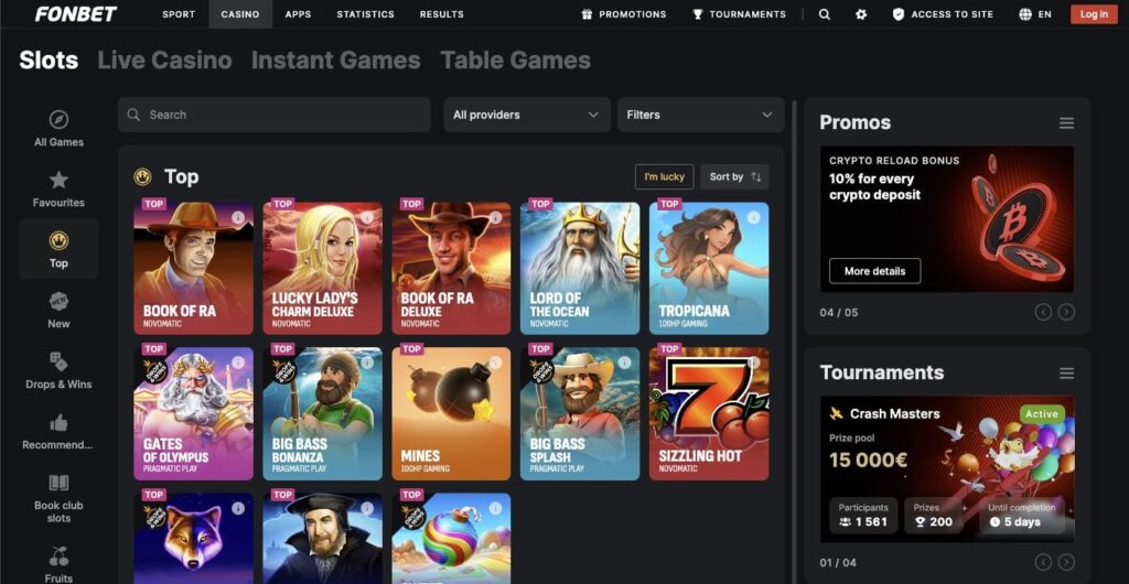 Fonbet casino slots