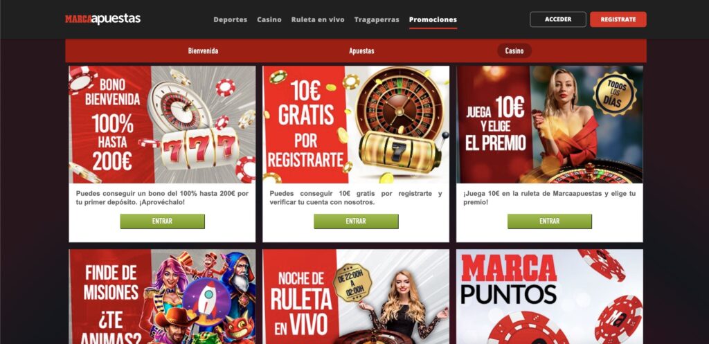 Marca Apuestas casino bonuses