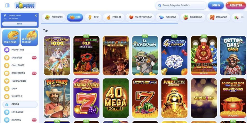 Nomini casino slots